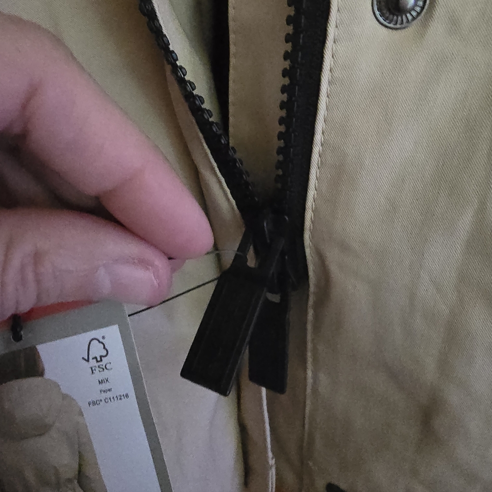 Womens HUNTER Rain Jacket Beige NWT - Picture 9 of 10